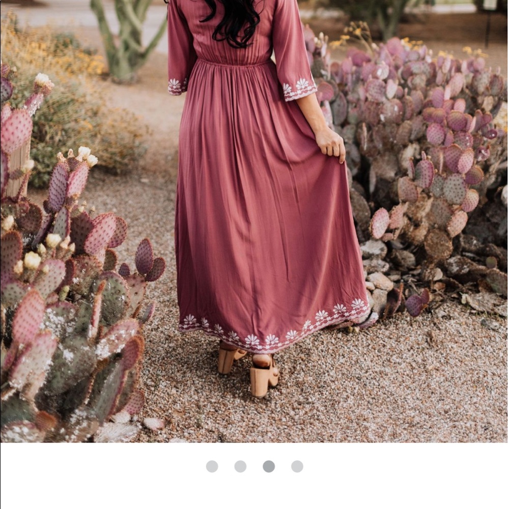 Mauve Boho Maxi